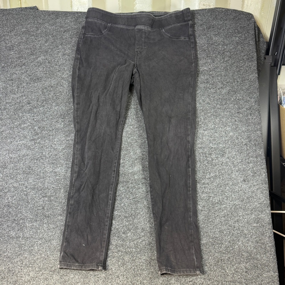 Old Navy Rockstar Legging Jeans Womens 16 Gray Denim Cotton Stretch Pull On
